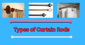 different types of curtain rods