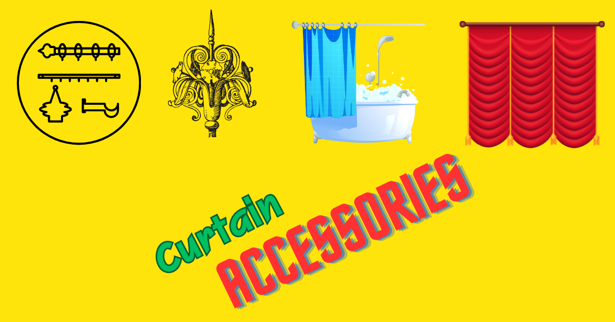 different accessories for curtains